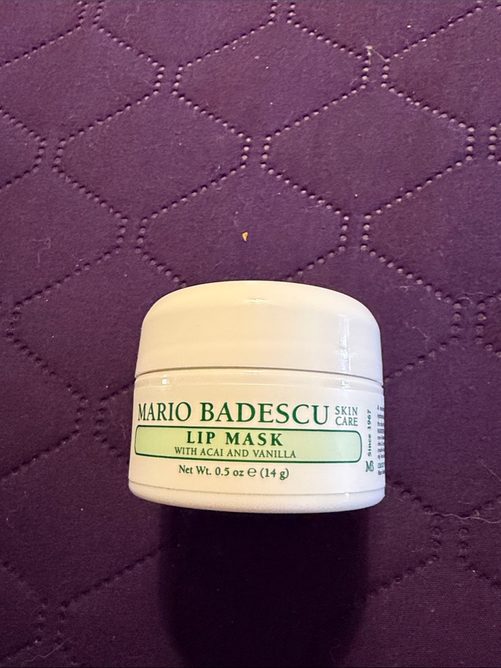 NEW….. Mario Badescu Lip Mask with Açaí and vanilla ….
